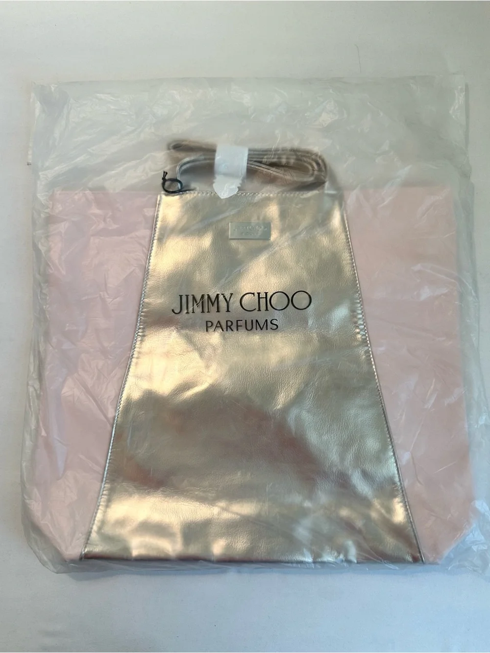 Jimmy Choo Metallic Silver Tote - Parfums